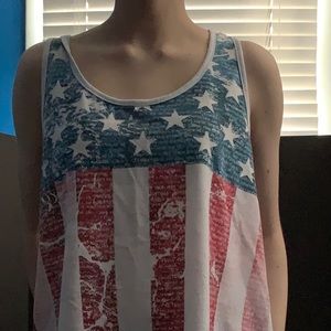 American flag tank top